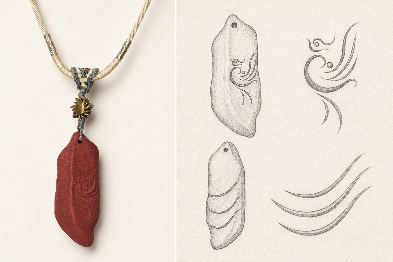 Zcheer incense pendant inspired by the Jingwei bird from Shan Hai Jing, a Chinese mythic symbol of persistence and return.
