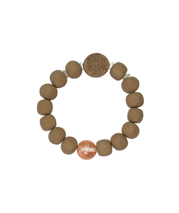 Golden Bead Bracelet – Rhythm Flow Incense Bracelet (Inner Diameter 16cm) - Gold White · Gold White Blend · Bracelet · Wrist 15.8cm