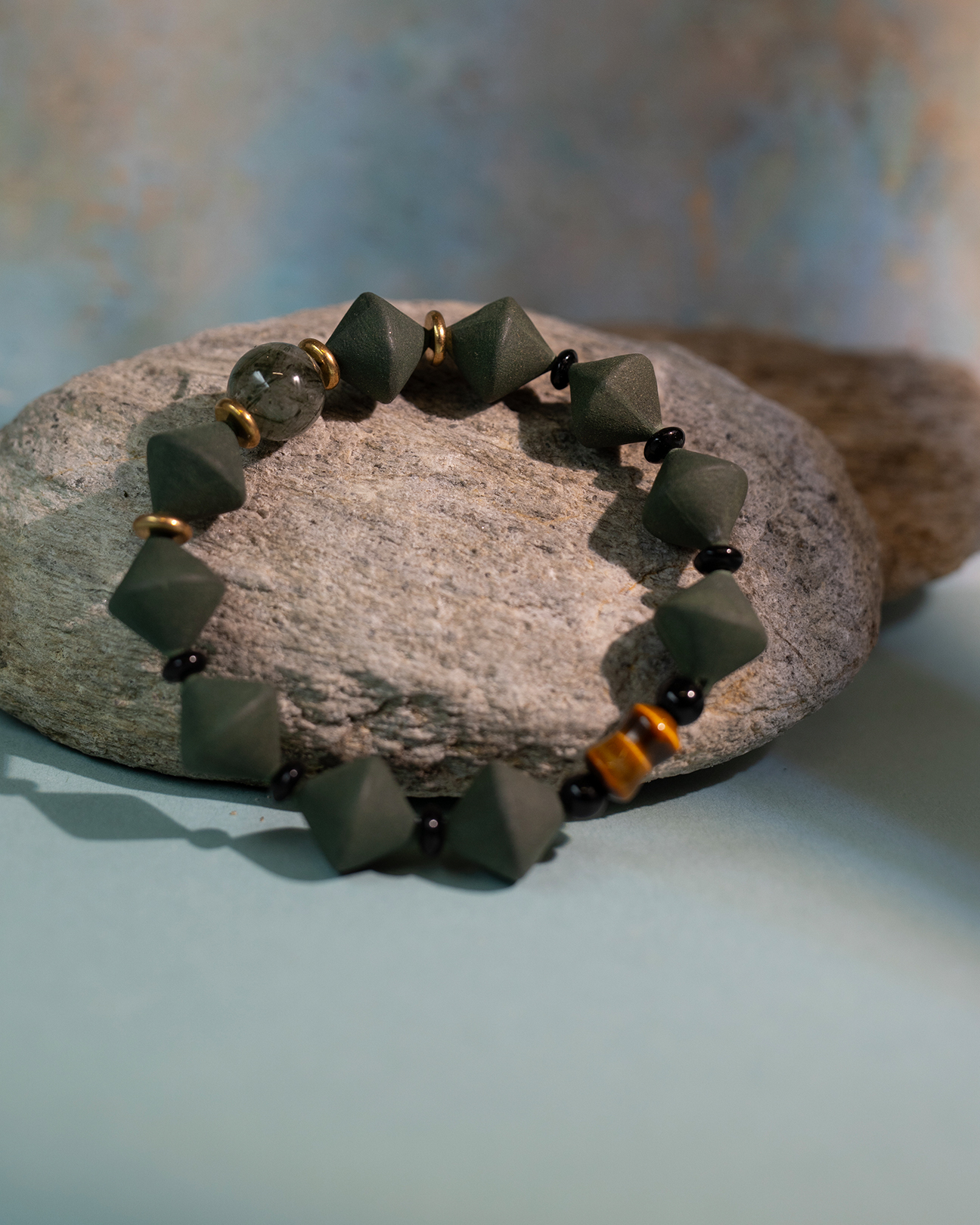 Conical Bead Bracelet – Guided Flow Incense Bracelet (Inner Diameter 17.5cm) - Green · Dream Spirit · Bracelet · Wrist 17.3cm