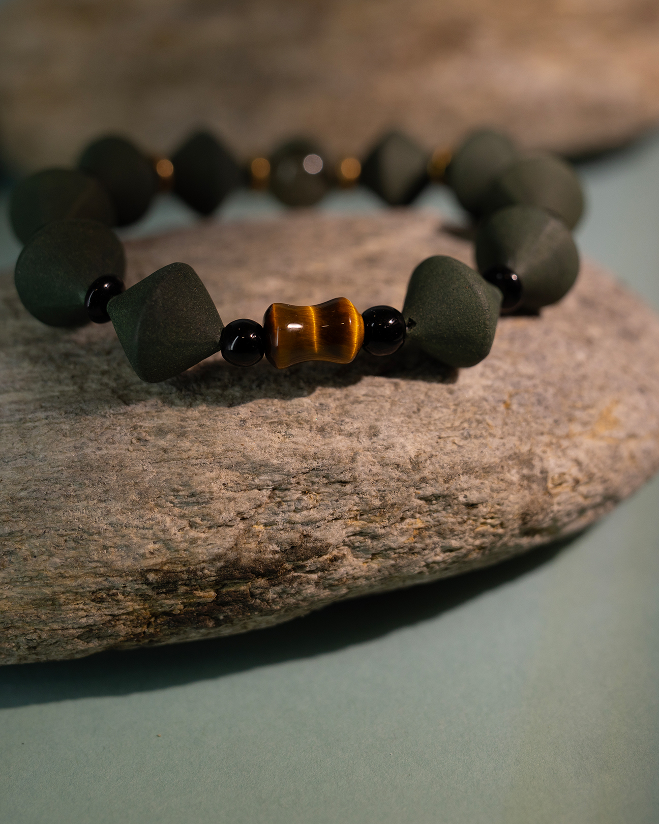 Conical Bead Bracelet – Guided Flow Incense Bracelet (Inner Diameter 17.5cm) - Green · Dream Spirit · Bracelet · Wrist 17.3cm