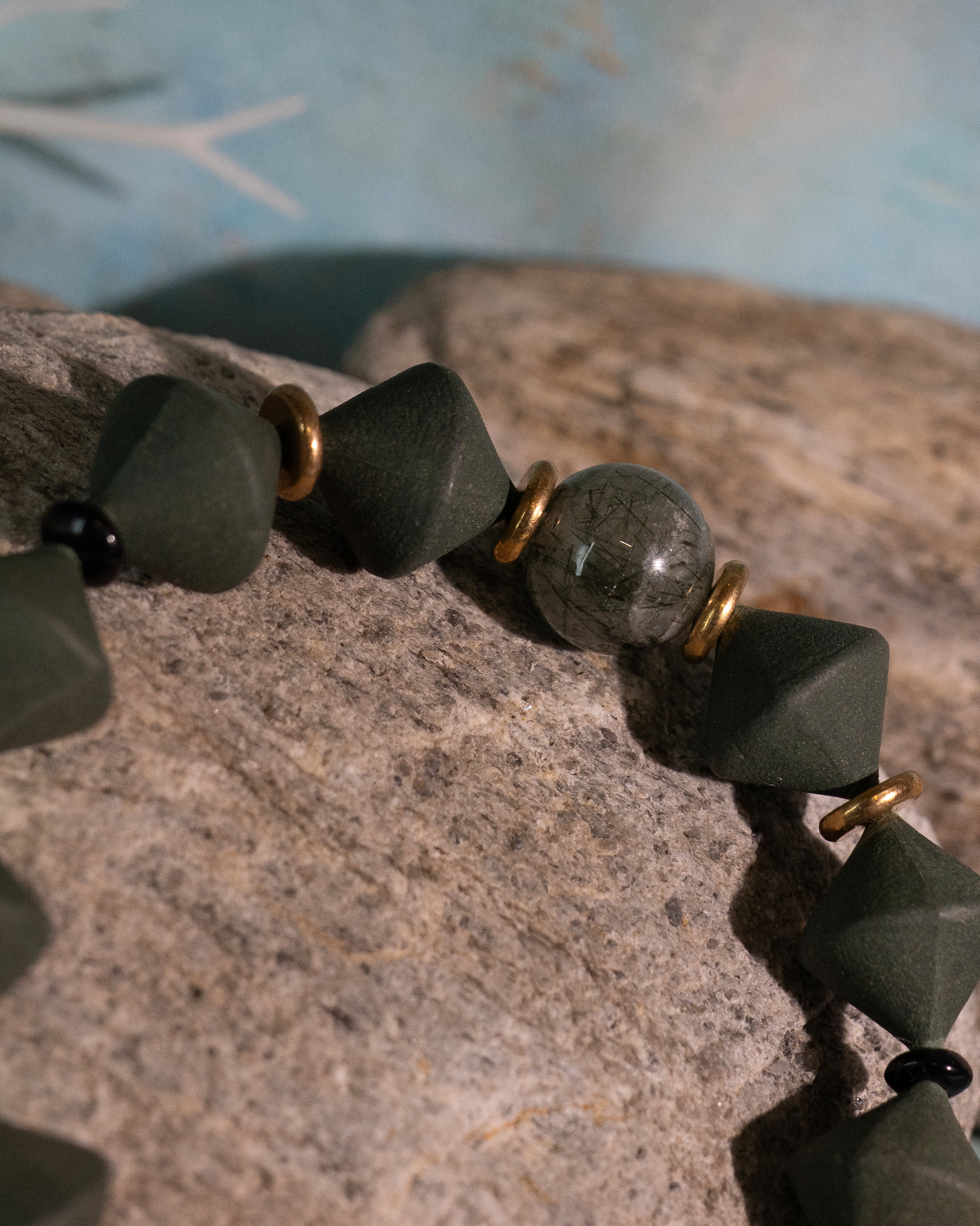 Conical Bead Bracelet – Guided Flow Incense Bracelet (Inner Diameter 17.5cm) - Green · Dream Spirit · Bracelet · Wrist 17.3cm