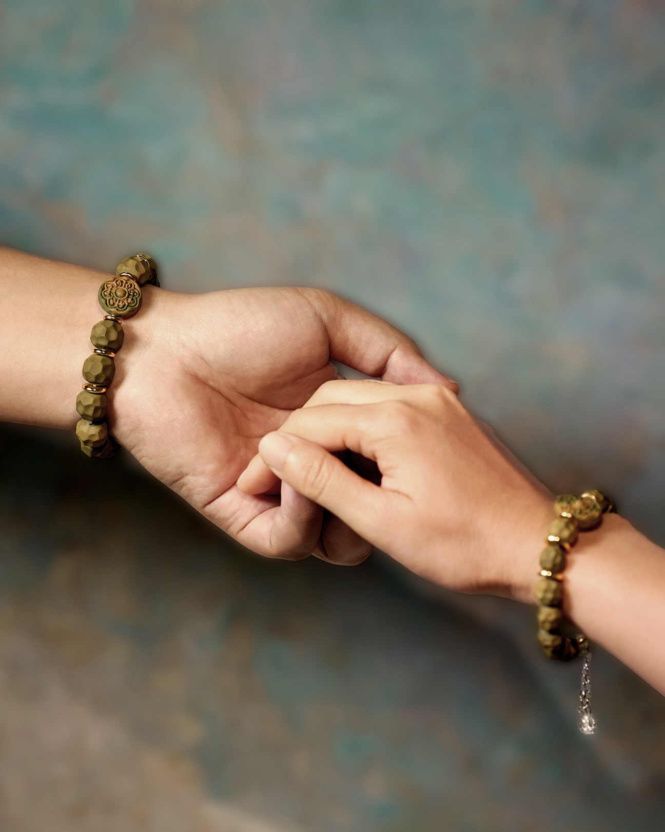 Faceted Bead Bracelet – Longjing Jasmine Couple Bracelet Men's Version (17.5cm) - Light Green · Longjing Jasmine · Men · Wrist 17.5cm
