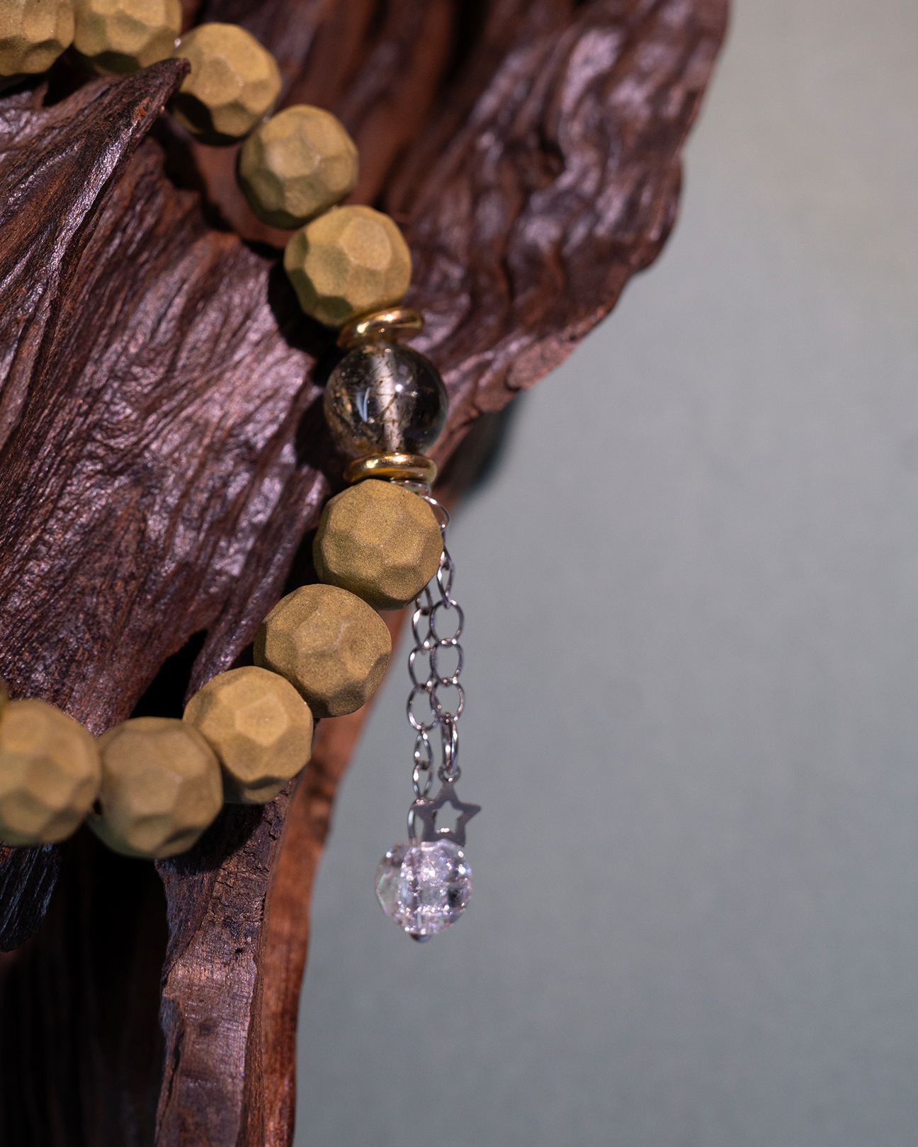 Faceted Bead Bracelet – Longjing Jasmine Couple Bracelet Women's Version (15cm) - Light Green · Longjing Jasmine · Women · Wrist 15cm
