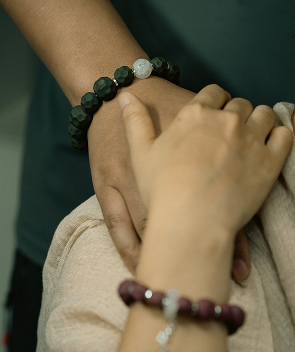 Faceted Bead Bracelet – Dream Incense Couple Bracelet Men's Version (19cm) - Green · Dream Spirit · Men · Wrist 19cm
