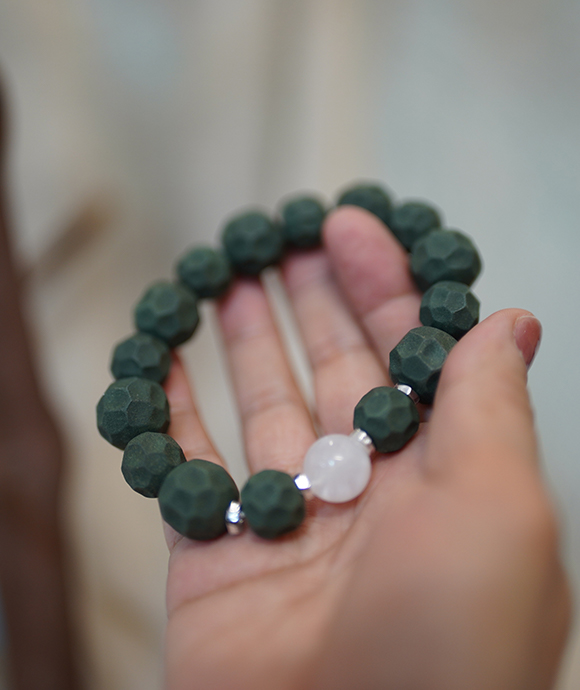 Faceted Bead Bracelet – Dream Incense Couple Bracelet Men's Version (19cm) - Green · Dream Spirit · Men · Wrist 19cm