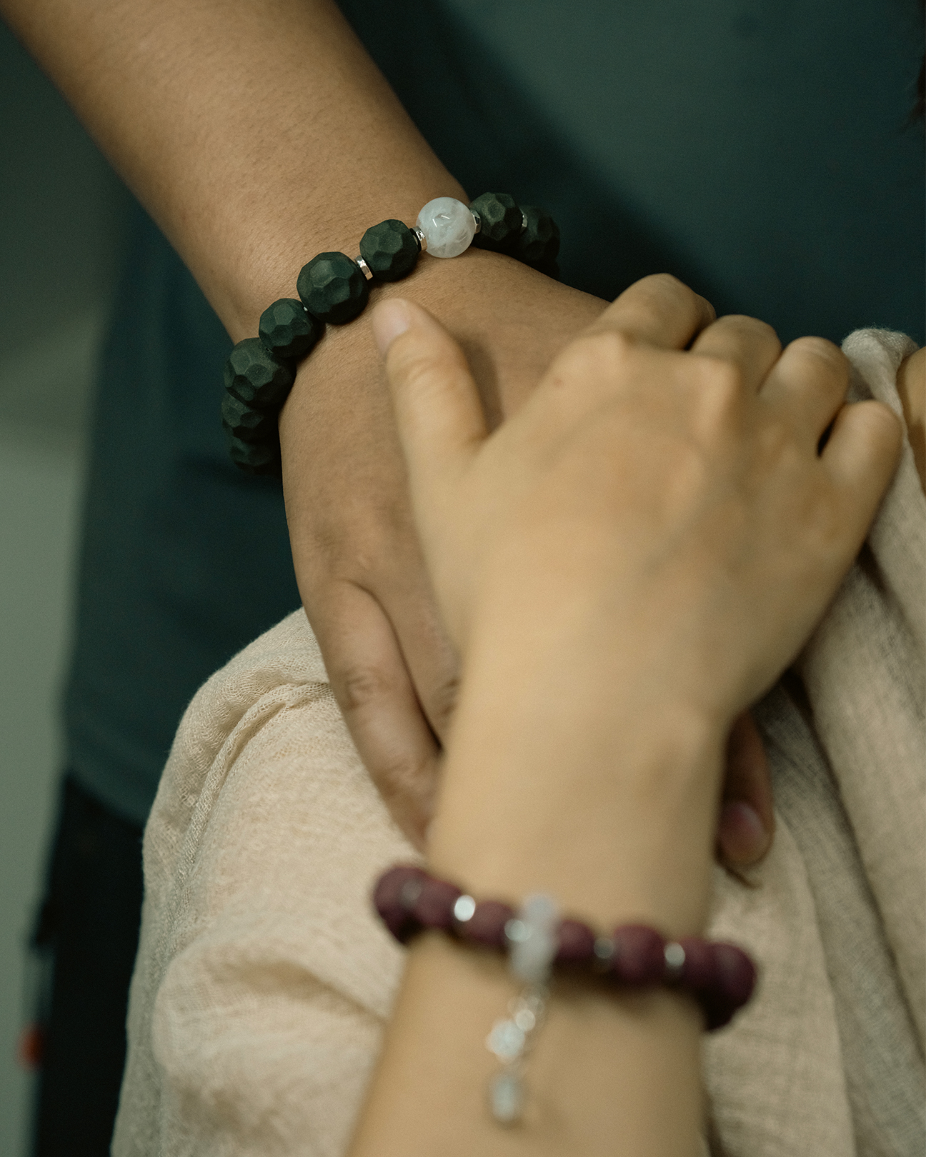 Faceted Bead Bracelet – Dream Incense Couple Bracelet Men's Version (19cm) - Green · Dream Spirit · Men · Wrist 19cm