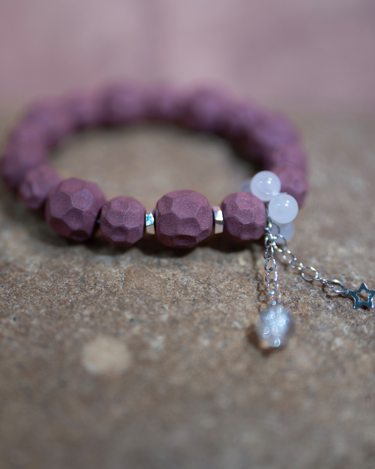 Wuxiang Bead Bracelet – Dream Incense Couple Bracelet Women's Version (15.5cm) - Rose · Rose Blend · Women · Wrist 15.5cm