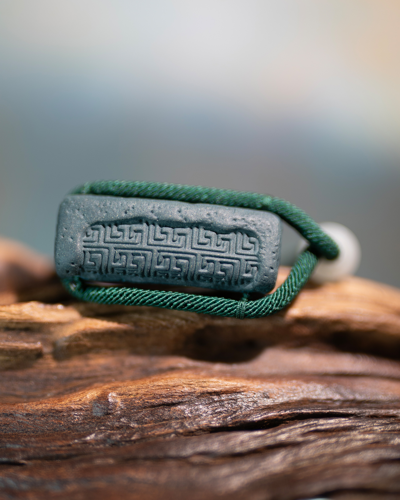 Adjustable Bracelet – Blue Medicine Incense Pendant with Flowing Structure - Blue · Blue Medicine · Bracelet · Wrist 13–17cm