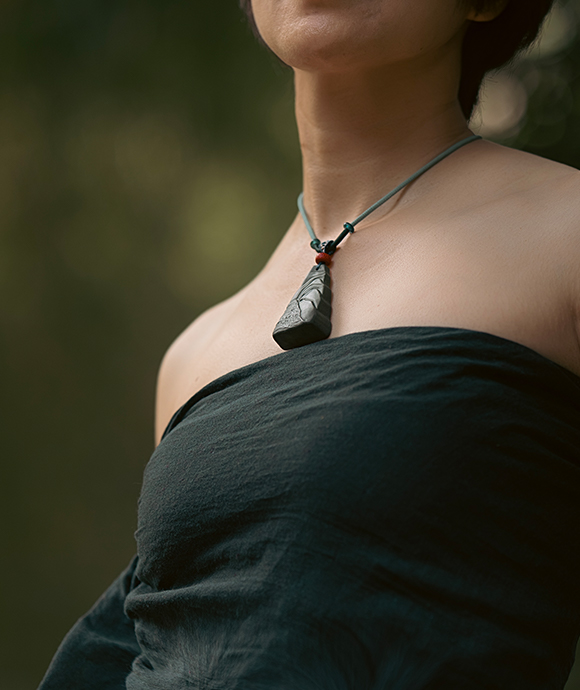 Cloud Mountain Necklace – Dream Incense Energy Pendant (Basic Edition) - Green · Dream Spirit · Basic · Necklace · 45–85cm