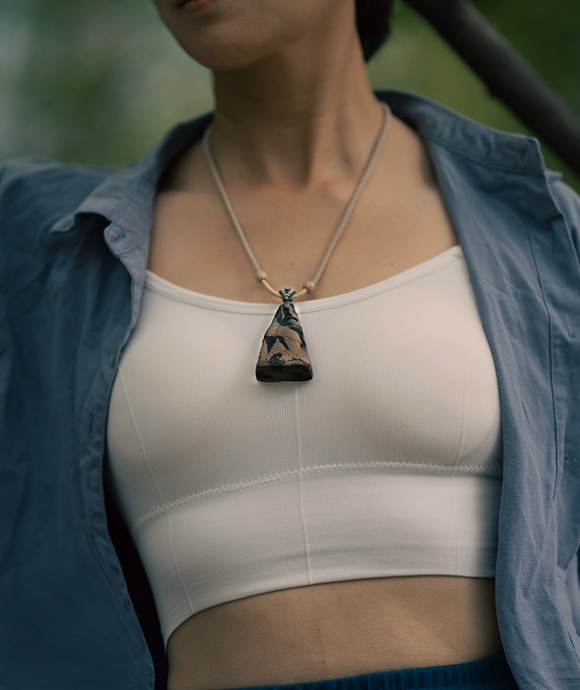 Cloud Mountain Necklace – Dual Incense Energy Pendant (Basic Edition) - Mixed · Dual Blend · Basic · Necklace · 45–85cm