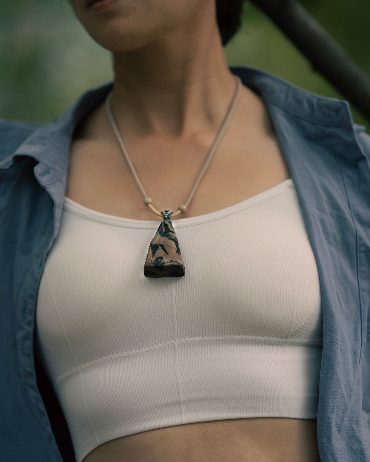 Cloud Mountain Necklace – Dual Incense Energy Pendant (Basic Edition) - Mixed · Dual Blend · Basic · Necklace · 45–85cm