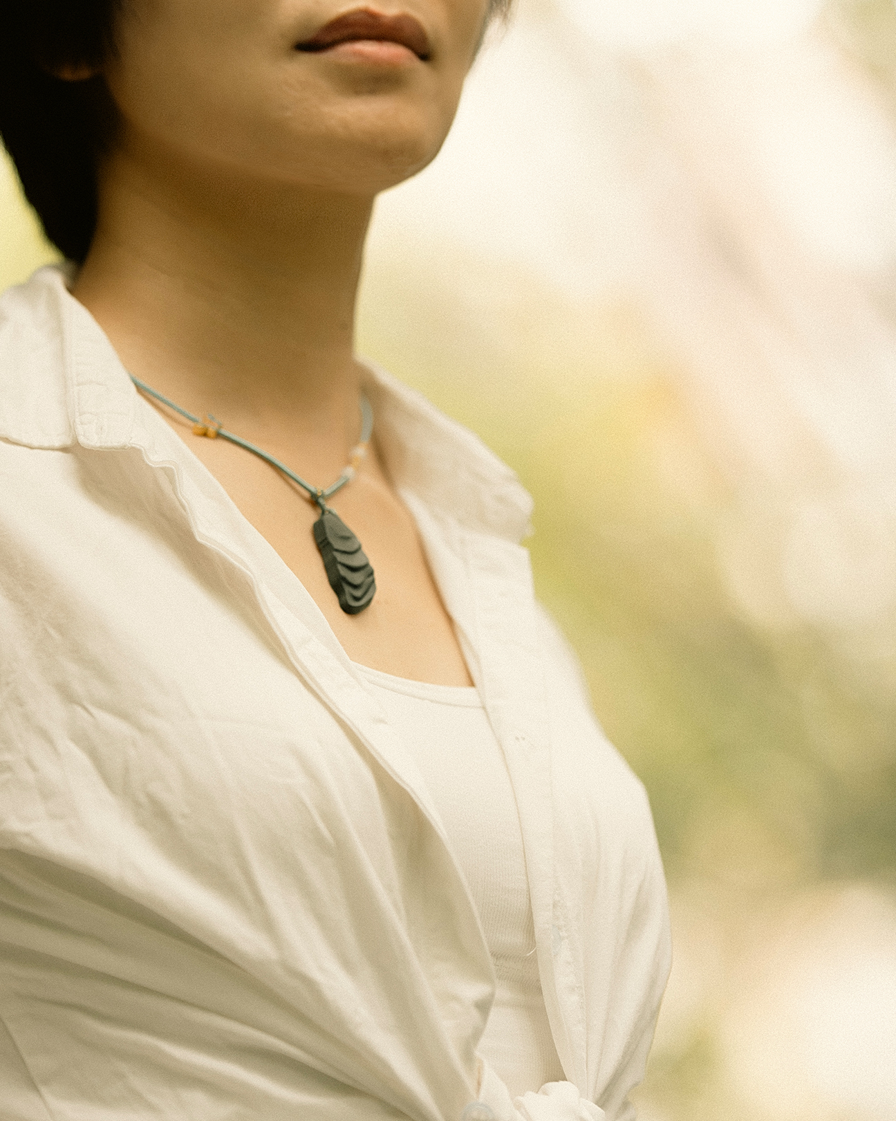 Terraced Field Necklace – Dream Incense Pendant (Style Edition) - Green · Dream Spirit · Style · Necklace · 32–62cm