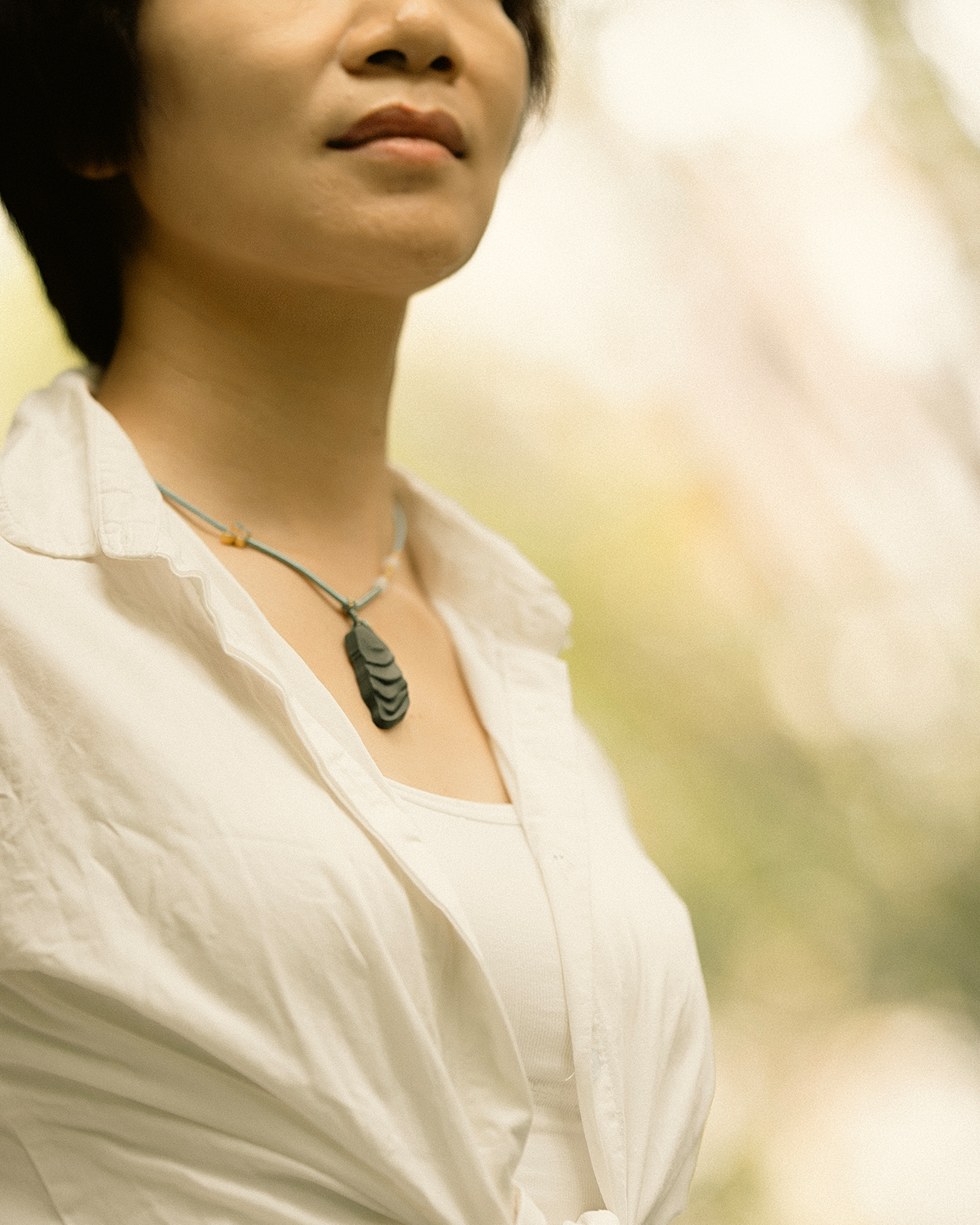 Terraced Field Necklace – Dream Incense Pendant (Style Edition) - Green · Dream Spirit · Style · Necklace · 32–62cm