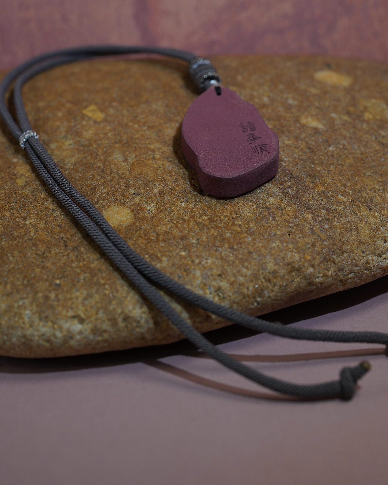 Plain Pendant Necklace – Rose Incense Energy Pendant (Basic Edition) - Rose · Rose Blend · Basic · Necklace · 38–58cm