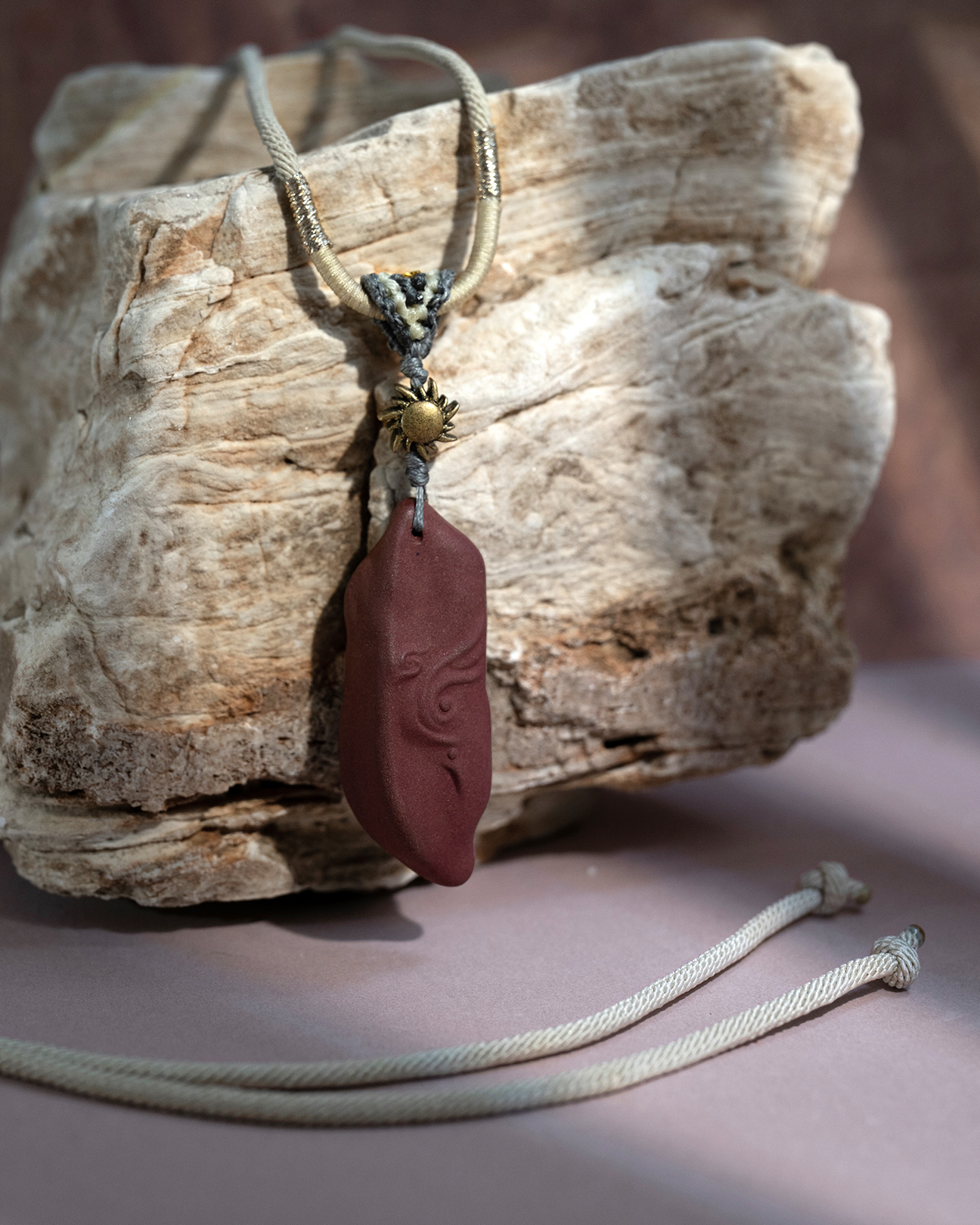 Spirit Bird Necklace – Rose Incense Protective Pendant (Basic Edition) - Rose · Rose Blend · Basic · Necklace · 30–84cm