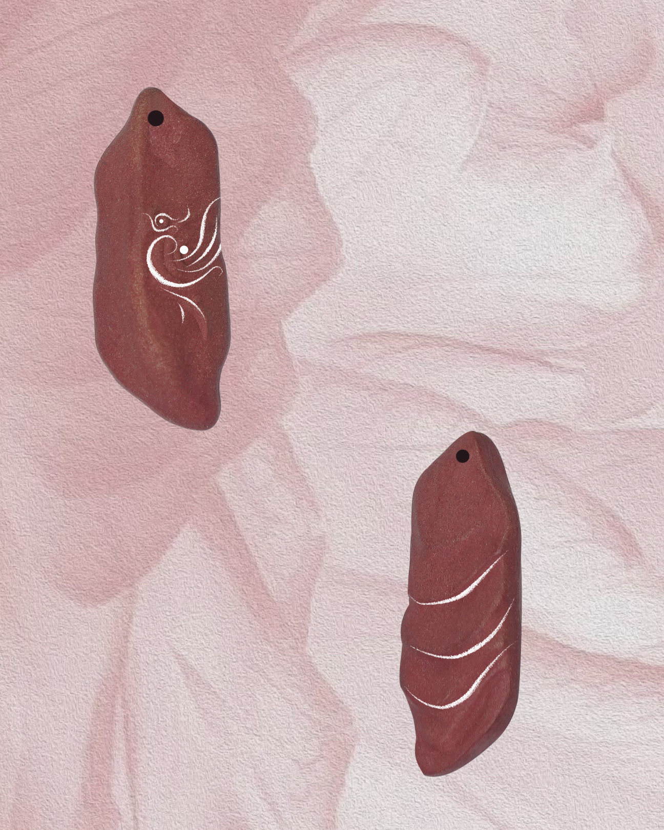 Spirit Bird Necklace – Rose Incense Protective Pendant (Basic Edition) - Rose · Rose Blend · Basic · Necklace · 30–84cm
