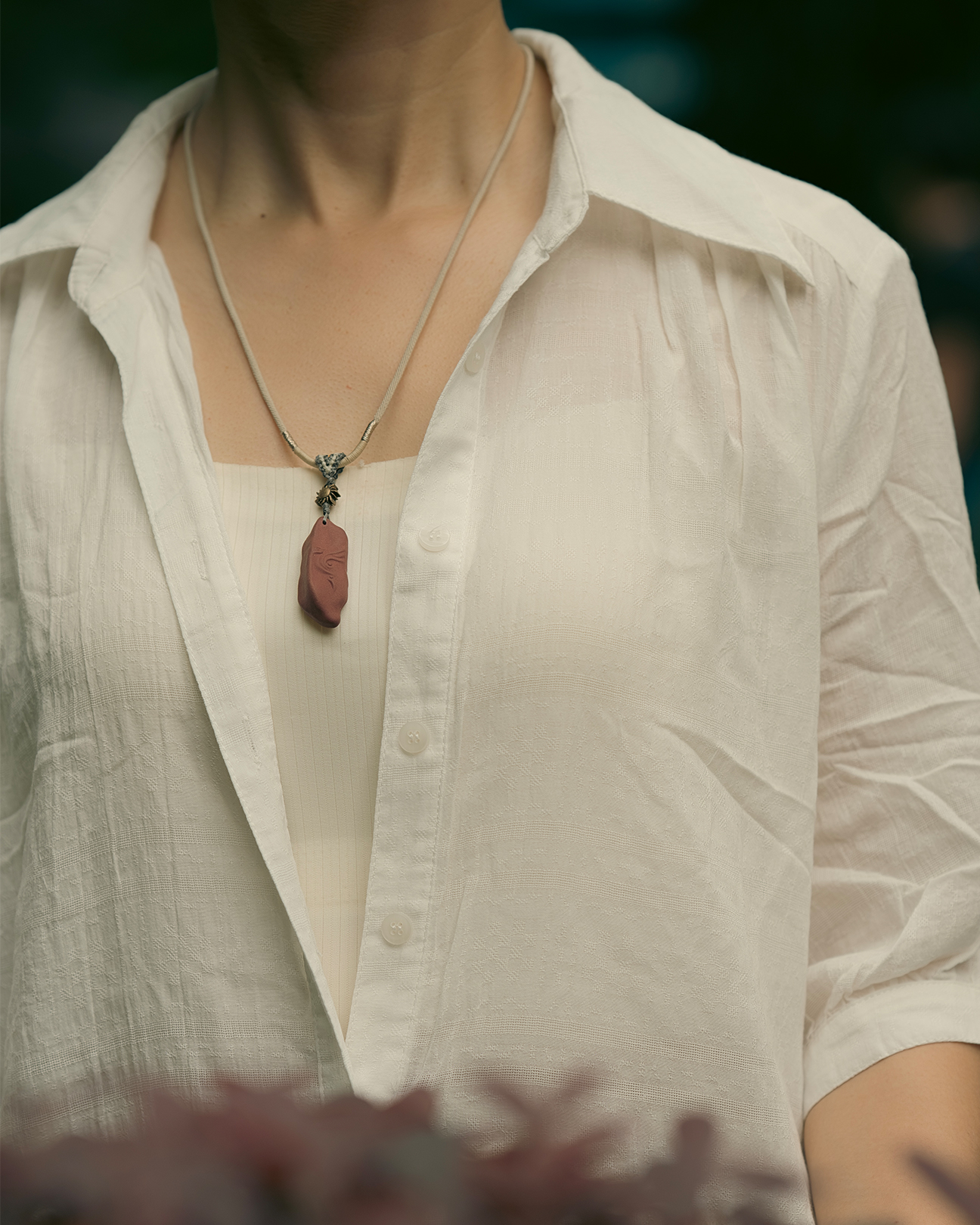 Spirit Bird Necklace – Rose Incense Protective Pendant (Basic Edition) - Rose · Rose Blend · Basic · Necklace · 30–84cm