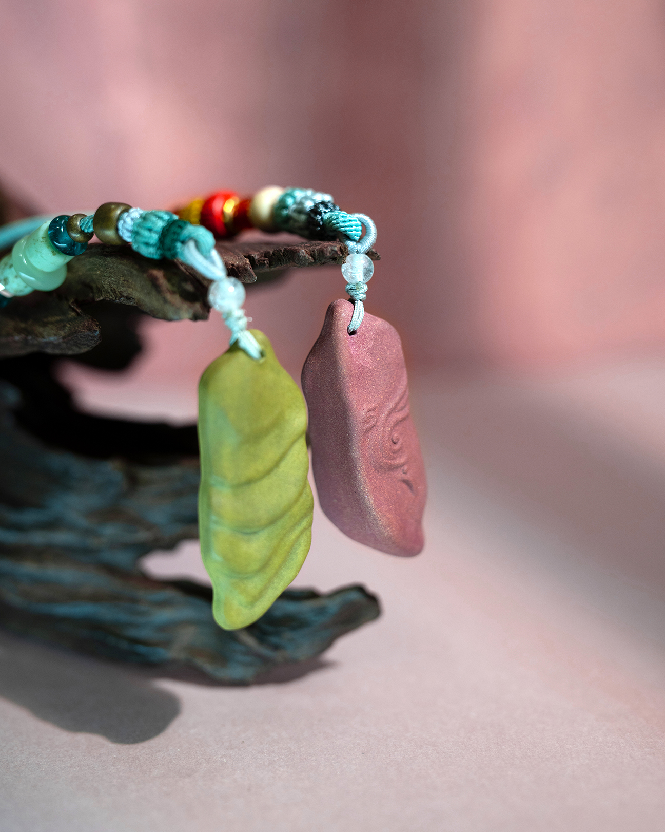 Dual Pendant Necklace – Bird & Terraced Incense Balance Pendant - Dual Tone · Dual Blend · Dual Pendant · Necklace · 80cm