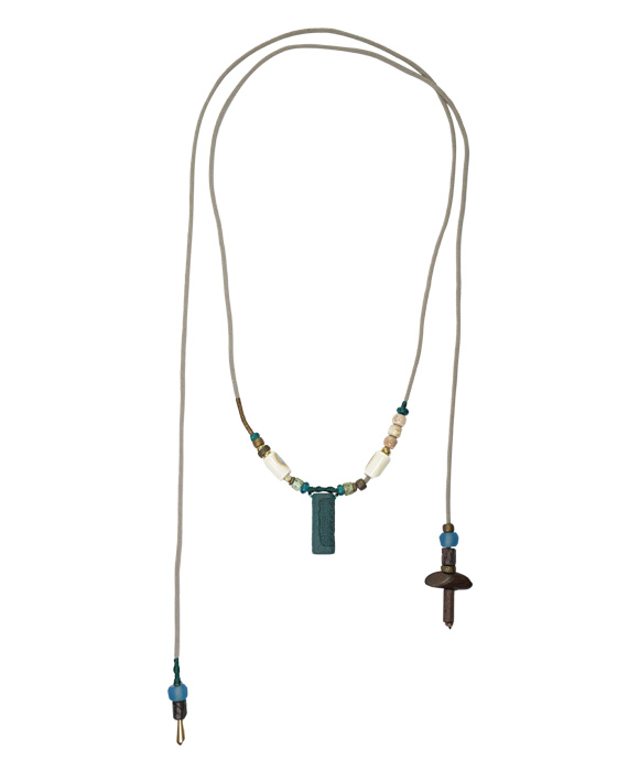 Adjustable Necklace – Blue Medicine Incense Pendant with Dual Balance Structure - Blue · Blue Medicine · Small · Necklace · 30–90cm