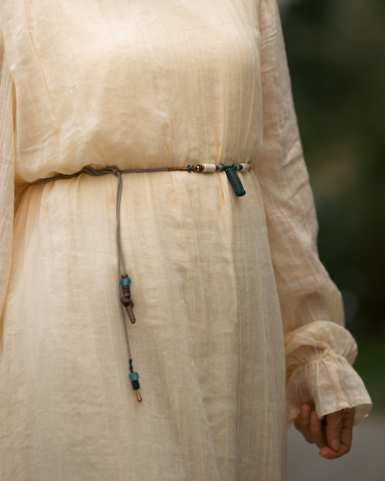 Adjustable Necklace – Blue Medicine Incense Pendant with Dual Balance Structure - Blue · Blue Medicine · Small · Necklace · 30–90cm
