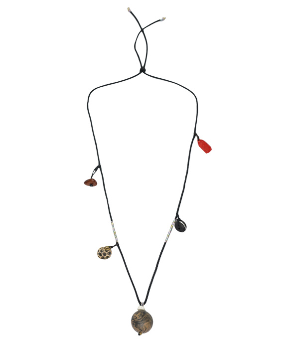 Adjustable Necklace – Mixed Incense Bead Pendant with Multi-Symbolic Structure - Mixed · Dual Blend · Composite · Necklace · 36–60cm