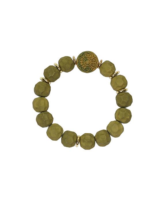 Faceted Bead Bracelet – Longjing Jasmine Couple Bracelet Men's Version (17.5cm) - Light Green · Longjing Jasmine · Men · Wrist 17.5cm