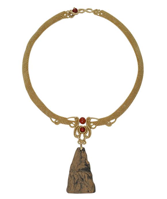 Cloud Mountain Necklace – Dual Incense Choker Pendant (Premium Edition) - Mixed · Dual Blend · Advanced · Choker Necklace · 44–46cm