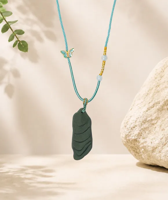 Terraced Field Necklace – Dream Incense Pendant (Style Edition) - Green · Dream Spirit · Style · Necklace · 32–62cm