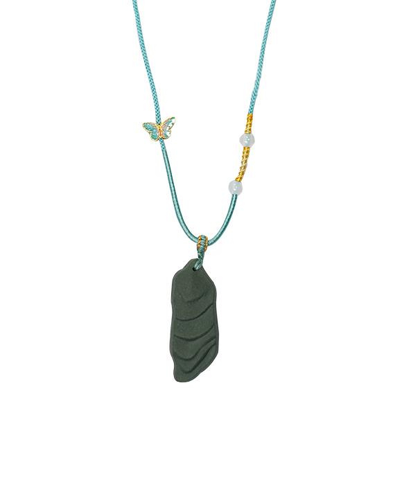 Terraced Field Necklace – Dream Incense Pendant (Style Edition) - Green · Dream Spirit · Style · Necklace · 32–62cm