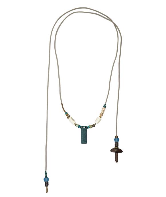 Adjustable Necklace – Blue Medicine Incense Pendant with Dual Balance Structure - Blue · Blue Medicine · Small · Necklace · 30–90cm