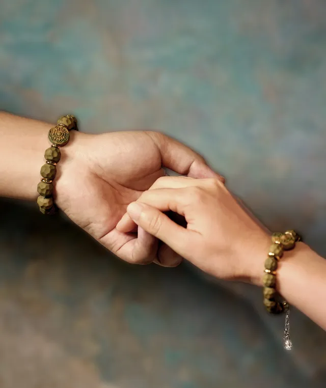 Faceted Bead Bracelet – Longjing Jasmine Couple Bracelet Men's Version (17.5cm) - Light Green · Longjing Jasmine · Men · Wrist 17.5cm