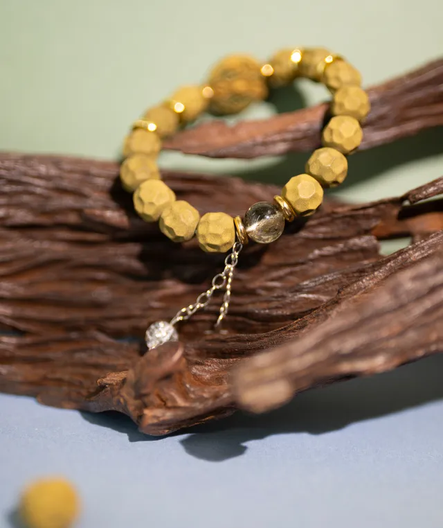 Faceted Bead Bracelet – Longjing Jasmine Couple Bracelet Women's Version (15cm) - Light Green · Longjing Jasmine · Women · Wrist 15cm