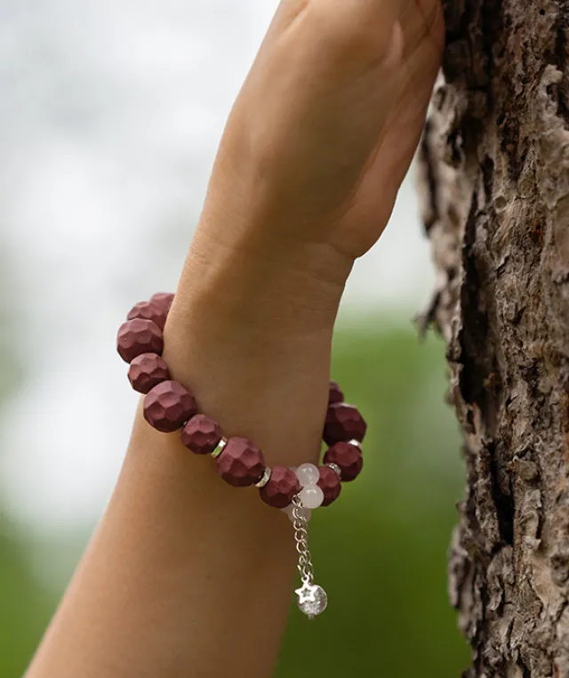 Wuxiang Bead Bracelet – Dream Incense Couple Bracelet Women's Version (15.5cm) - Rose · Rose Blend · Women · Wrist 15.5cm