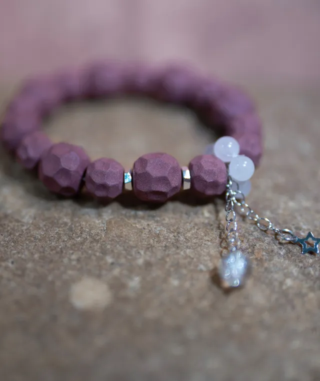 Wuxiang Bead Bracelet – Dream Incense Couple Bracelet Women's Version (15.5cm) - Rose · Rose Blend · Women · Wrist 15.5cm