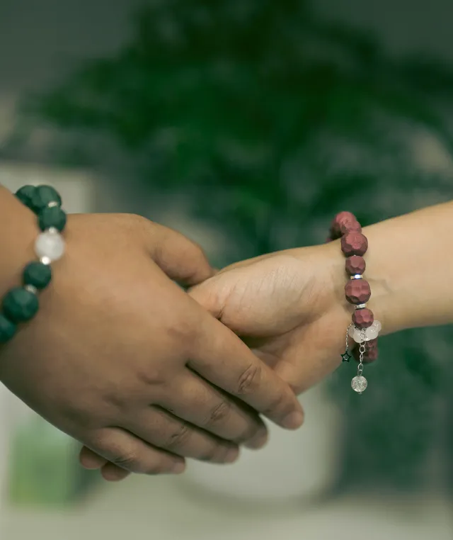 Wuxiang Bead Bracelet – Dream Incense Couple Bracelet Women's Version (15.5cm) - Rose · Rose Blend · Women · Wrist 15.5cm
