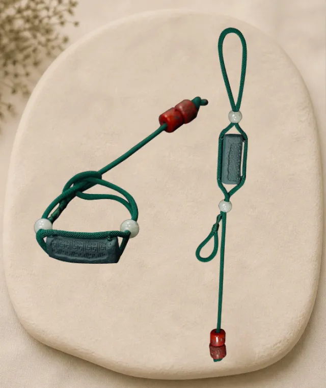 Adjustable Bracelet – Blue Medicine Incense Pendant with Flowing Structure - Blue · Blue Medicine · Bracelet · Wrist 13–17cm
