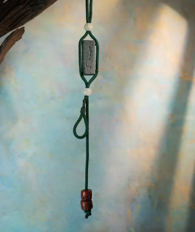 Adjustable Bracelet – Blue Medicine Incense Pendant with Flowing Structure - Blue · Blue Medicine · Bracelet · Wrist 13–17cm