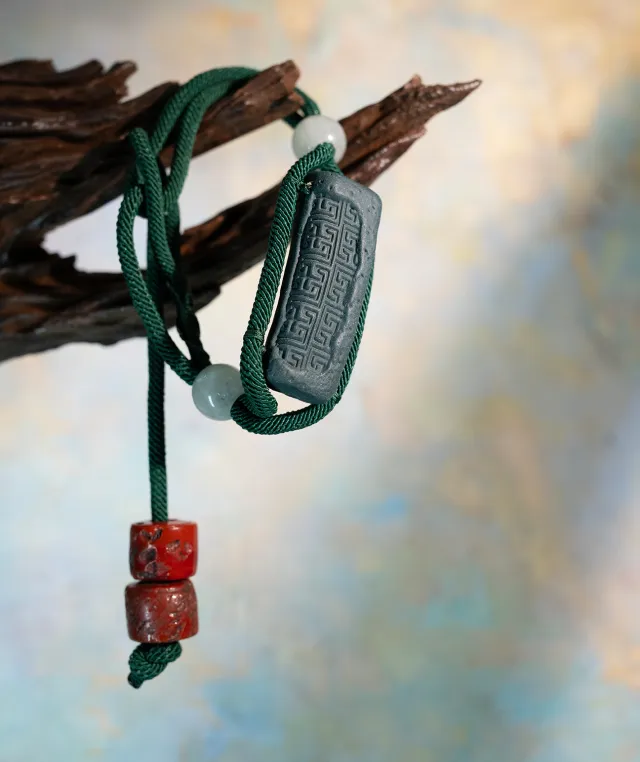 Adjustable Bracelet – Blue Medicine Incense Pendant with Flowing Structure - Blue · Blue Medicine · Bracelet · Wrist 13–17cm