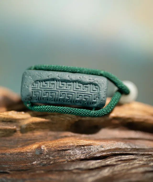Adjustable Bracelet – Blue Medicine Incense Pendant with Flowing Structure - Blue · Blue Medicine · Bracelet · Wrist 13–17cm