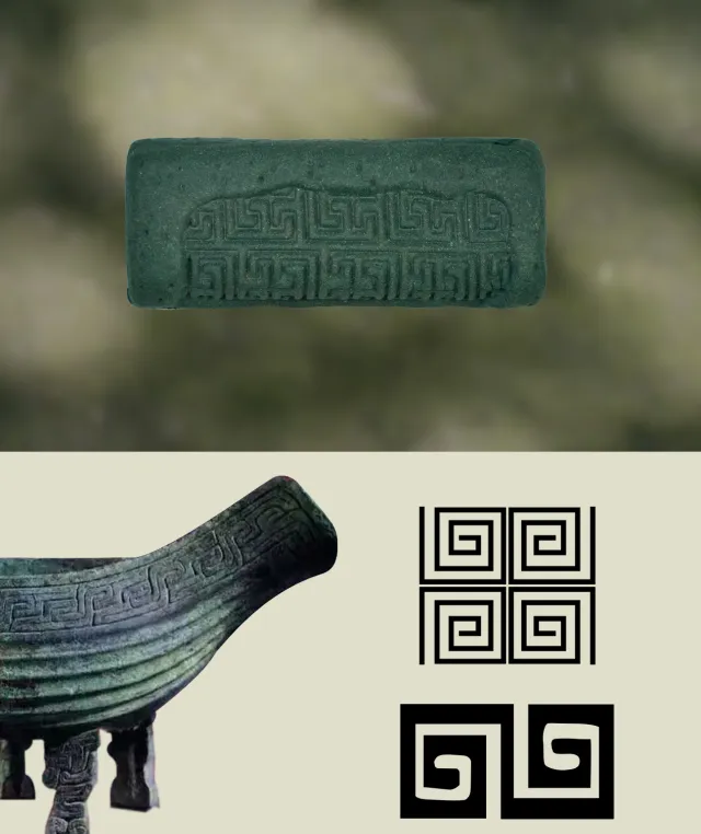 Adjustable Bracelet – Blue Medicine Incense Pendant with Path Structure - Green · Dream Spirit · Path · Bracelet · Wrist 13.5–19cm