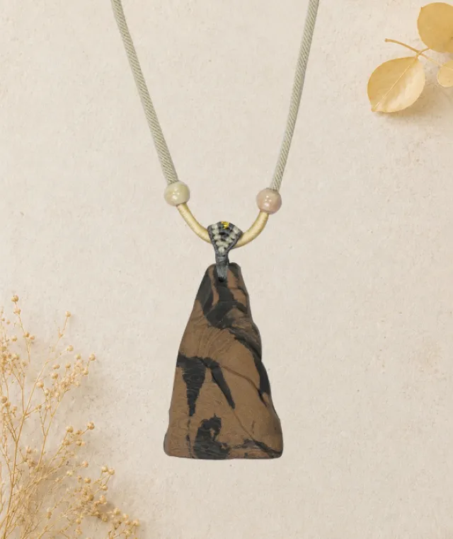 Cloud Mountain Necklace – Dual Incense Energy Pendant (Basic Edition) - Mixed · Dual Blend · Basic · Necklace · 45–85cm