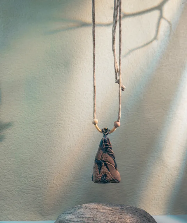 Cloud Mountain Necklace – Dual Incense Energy Pendant (Basic Edition) - Mixed · Dual Blend · Basic · Necklace · 45–85cm