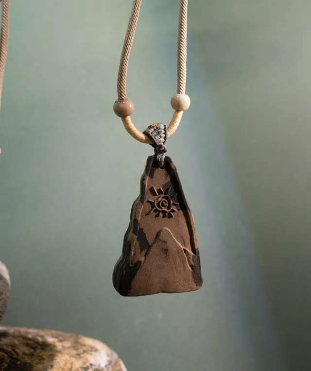 Cloud Mountain Necklace – Dual Incense Energy Pendant (Basic Edition) - Mixed · Dual Blend · Basic · Necklace · 45–85cm