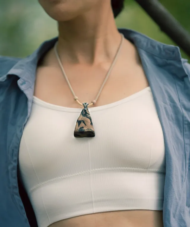 Cloud Mountain Necklace – Dual Incense Energy Pendant (Basic Edition) - Mixed · Dual Blend · Basic · Necklace · 45–85cm