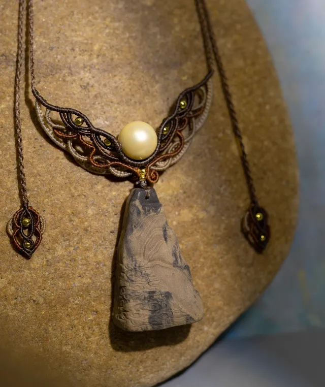 Cloud Mountain Necklace – Dual Incense Energy Pendant (Deluxe Edition) - Mixed · Dual Blend · Premium · Necklace · 32–65cm