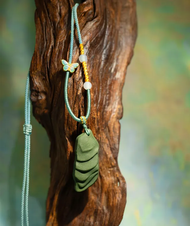 Terraced Field Necklace – Dream Incense Pendant (Style Edition) - Green · Dream Spirit · Style · Necklace · 32–62cm