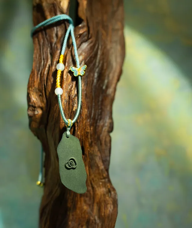 Terraced Field Necklace – Dream Incense Pendant (Style Edition) - Green · Dream Spirit · Style · Necklace · 32–62cm