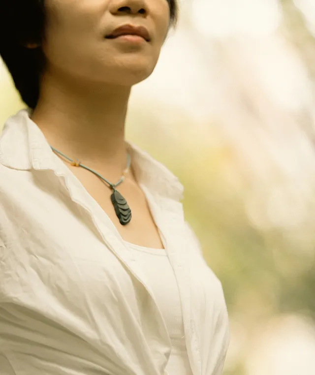 Terraced Field Necklace – Dream Incense Pendant (Style Edition) - Green · Dream Spirit · Style · Necklace · 32–62cm
