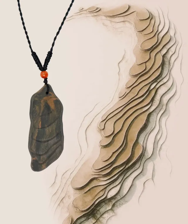 Terraced Field Necklace – Dual Incense Pendant (Minimal Edition) - Mixed · Dual Blend · Basic · Necklace · 46–66cm