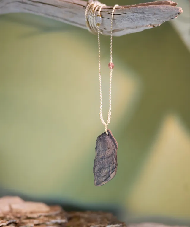 Terraced Field Necklace – Dual Incense Pendant (Minimal Edition) - Mixed · Dual Blend · Basic · Necklace · 46–66cm